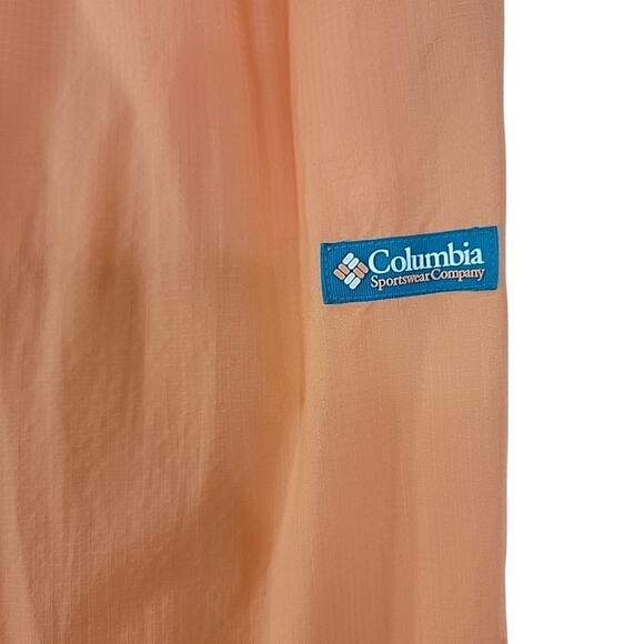 Y2K Columbia Santa Ana Wind Pants Small Orange Blue Nylon Track Retro 2000s VTG - Picture 2 of 7